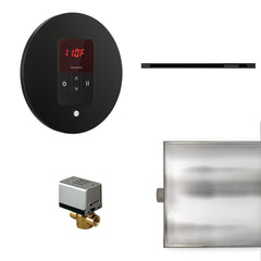 Mr. Steam Basic Butler Linear Steam Shower Control Package with iTempo Control and Linear SteamHead Round - Purely Relaxation