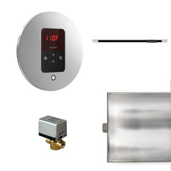 Mr. Steam Basic Butler Linear Steam Shower Control Package with iTempo Control and Linear SteamHead Round - Purely Relaxation