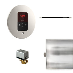 Mr. Steam Basic Butler Linear Steam Shower Control Package with iTempo Control and Linear SteamHead Round - Purely Relaxation