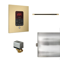 Mr. Steam Basic Butler Linear Steam Shower Control Package with iTempo Control and Linear SteamHead Square - Purely Relaxation