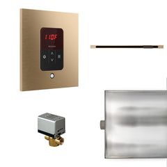 Mr. Steam Basic Butler Linear Steam Shower Control Package with iTempo Control and Linear SteamHead Square - Purely Relaxation