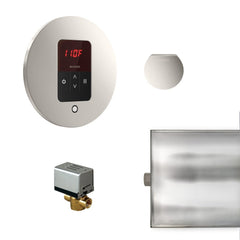 Mr. Steam Basic Butler Steam Shower Control Package with iTempo Control and Aroma Designer SteamHead Round - Purely Relaxation