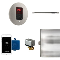 Mr. Steam Butler Linear Steam Shower Control Package with iTempoPlus Control and Linear SteamHead Round - Purely Relaxation