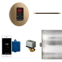 Mr. Steam Butler Linear Steam Shower Control Package with iTempoPlus Control and Linear SteamHead Round - Purely Relaxation