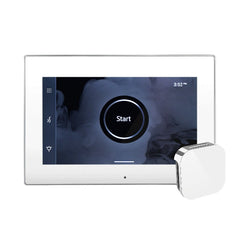 Mr. Steam iSteamX Steam Shower Control and Aroma Glass SteamHead - Purely Relaxation