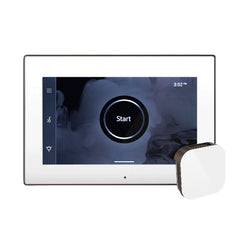 Mr. Steam iSteamX Steam Shower Control and Aroma Glass SteamHead - Purely Relaxation