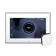 Mr. Steam iSteamX Steam Shower Control and Aroma Glass SteamHead - Purely Relaxation