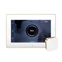 Mr. Steam iSteamX Steam Shower Control and Aroma Glass SteamHead - Purely Relaxation