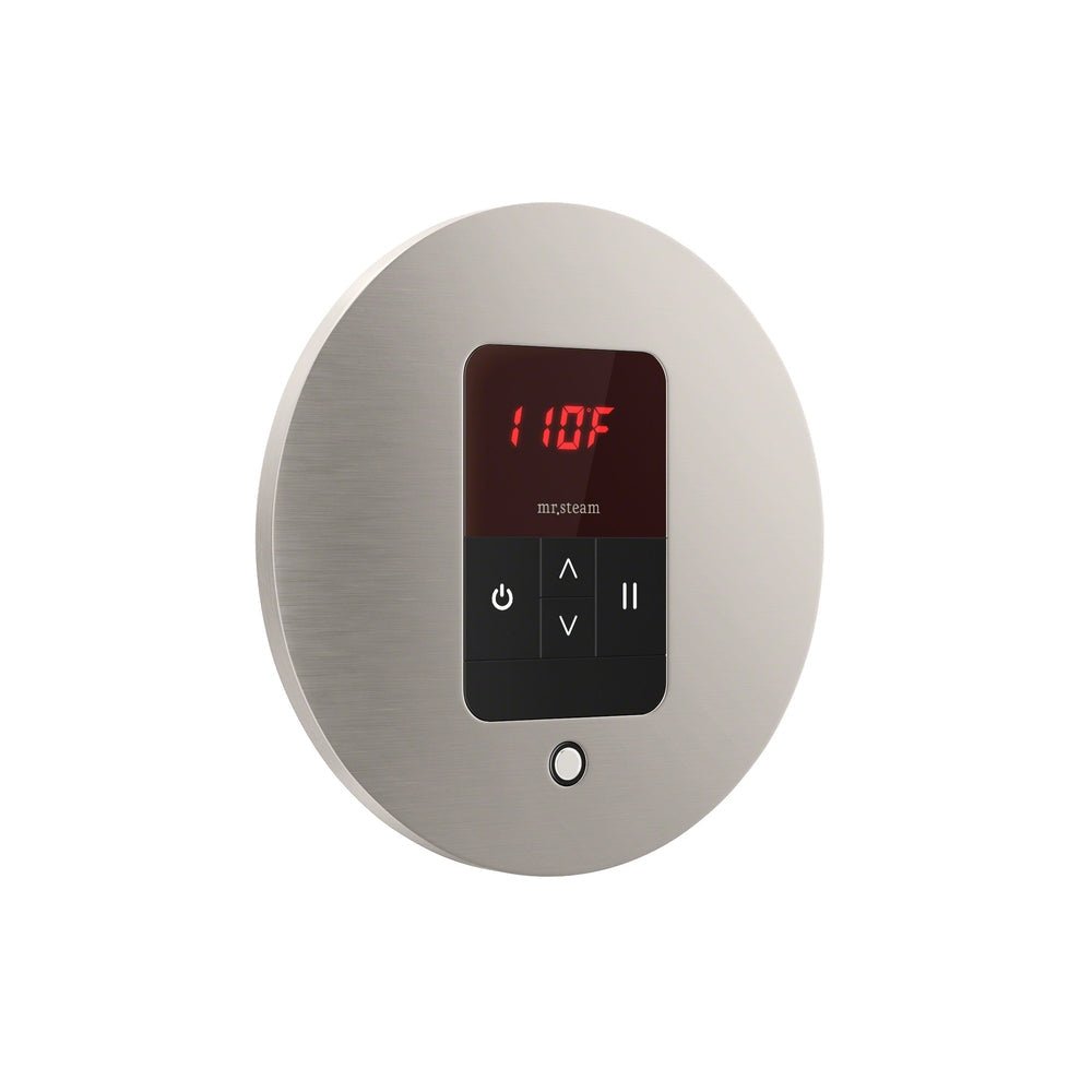 Mr. Steam iTempo Steam Shower Control and Aroma Designer SteamHead Round - Purely Relaxation
