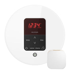 Mr. Steam iTempoPlus Steam Shower Control and Aroma Designer SteamHead Round - Purely Relaxation
