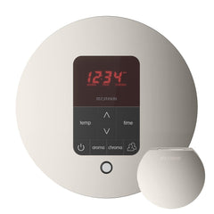 Mr. Steam iTempoPlus Steam Shower Control and Aroma Designer SteamHead Round - Purely Relaxation