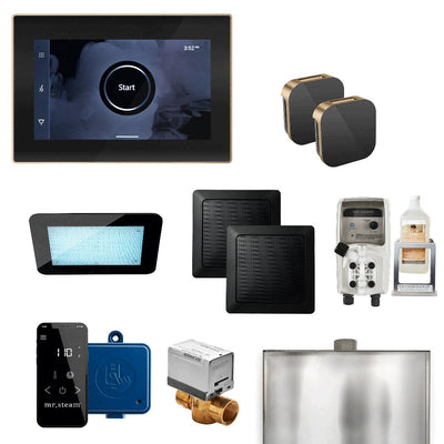 Mr. Steam XDream Max Steam Shower Control Package with iSteamX Control and Aroma Glass SteamHead - Purely Relaxation