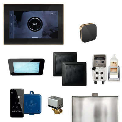 Mr. Steam XDream Steam Shower Control Package with iSteamX Control and Aroma Glass SteamHead - Purely Relaxation