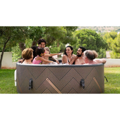 MSPA FRAME Mono Round 6 Person Inflatable Hot Tub Spa - Purely Relaxation