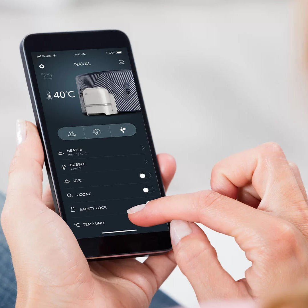 MSPA FRAME Mono Round 6 Person Inflatable Hot Tub Spa - Purely Relaxation