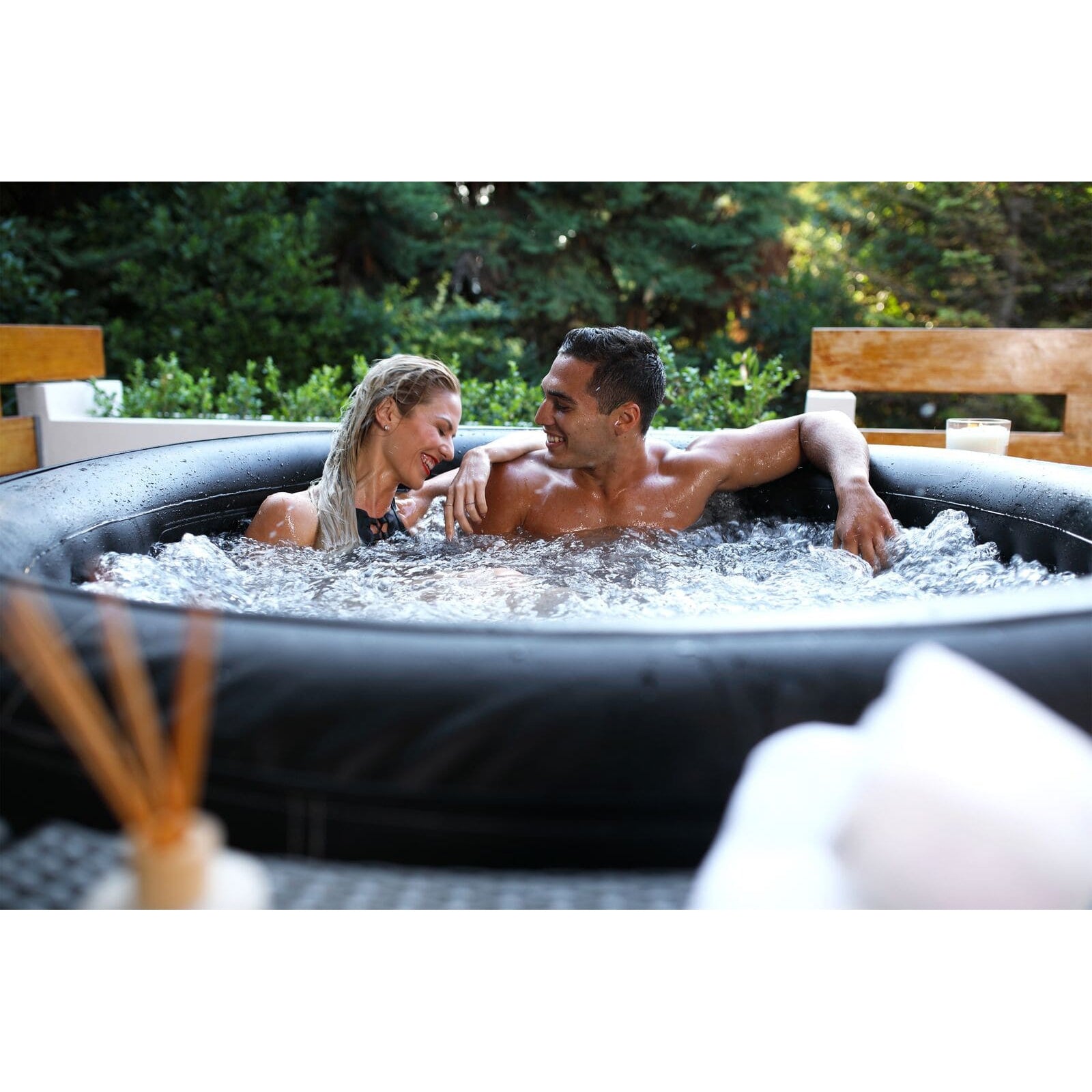 MSPA PREMIUM Super Camaro 6 Person Inflatable Hot Tub Spa - Purely ...