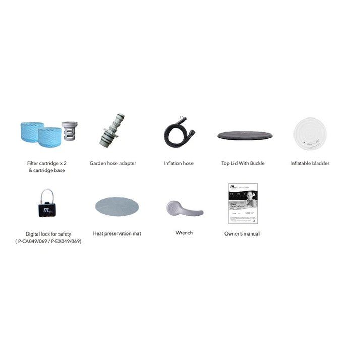 MSPA PREMIUM Super Camaro 6 Person Inflatable Hot Tub Spa - Purely Relaxation