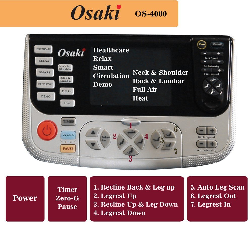 Osaki OS-4000T Massage Chair-Purely Relaxation