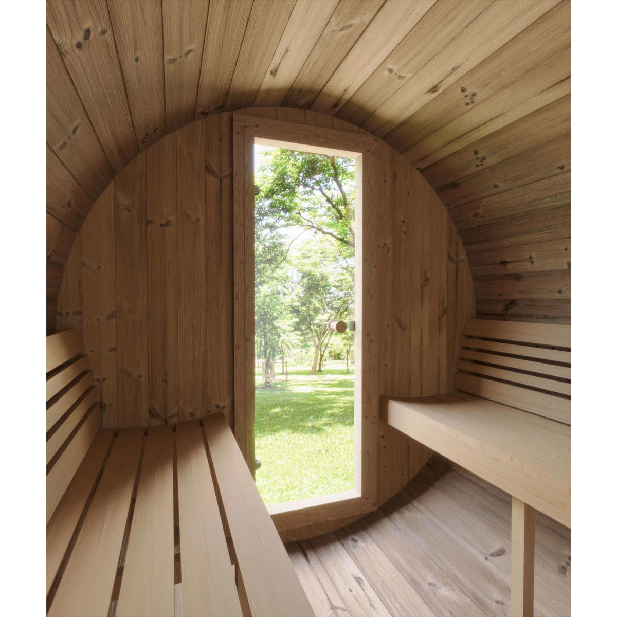 SaunaLife E6 Three Person Barrel Sauna - Purely Relaxation