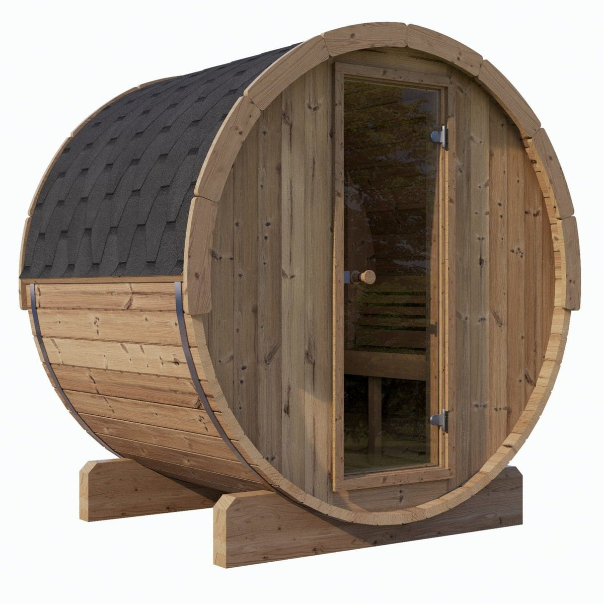 SaunaLife E6 Three Person Barrel Sauna - Purely Relaxation