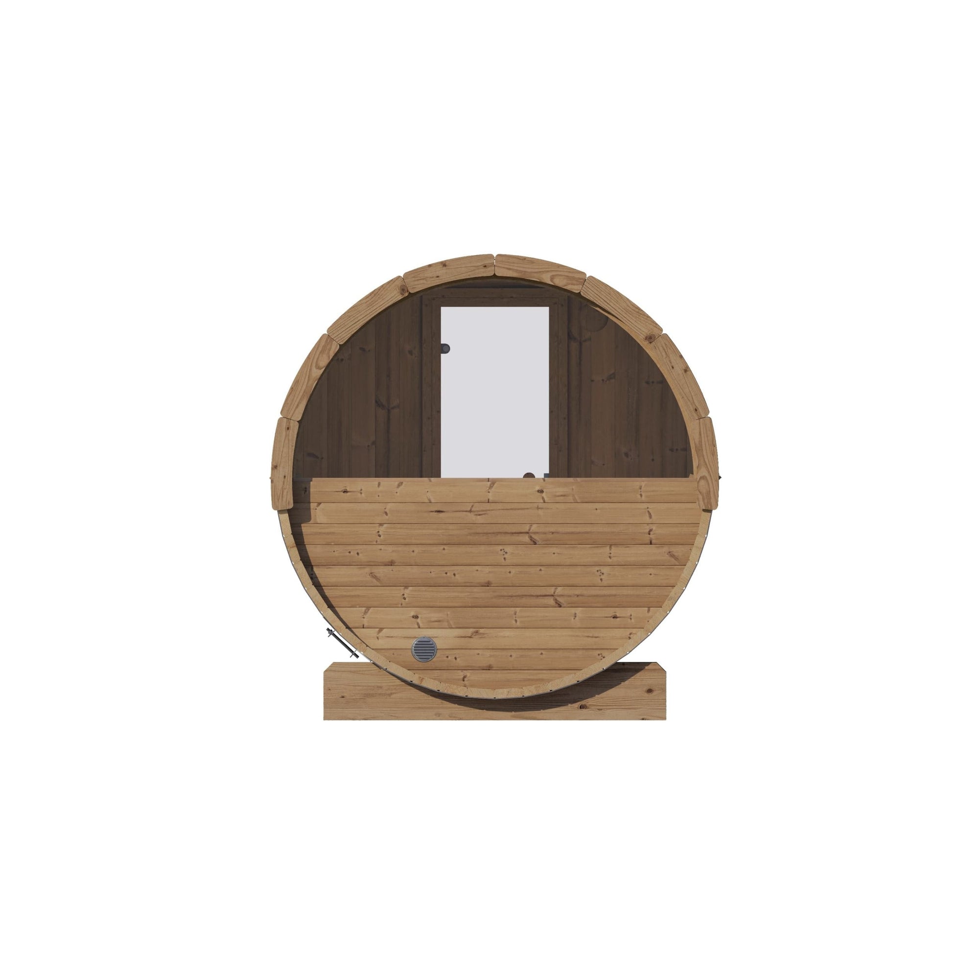 SaunaLife E6W Three Person Barrel Sauna With Back Window - Purely Relaxation