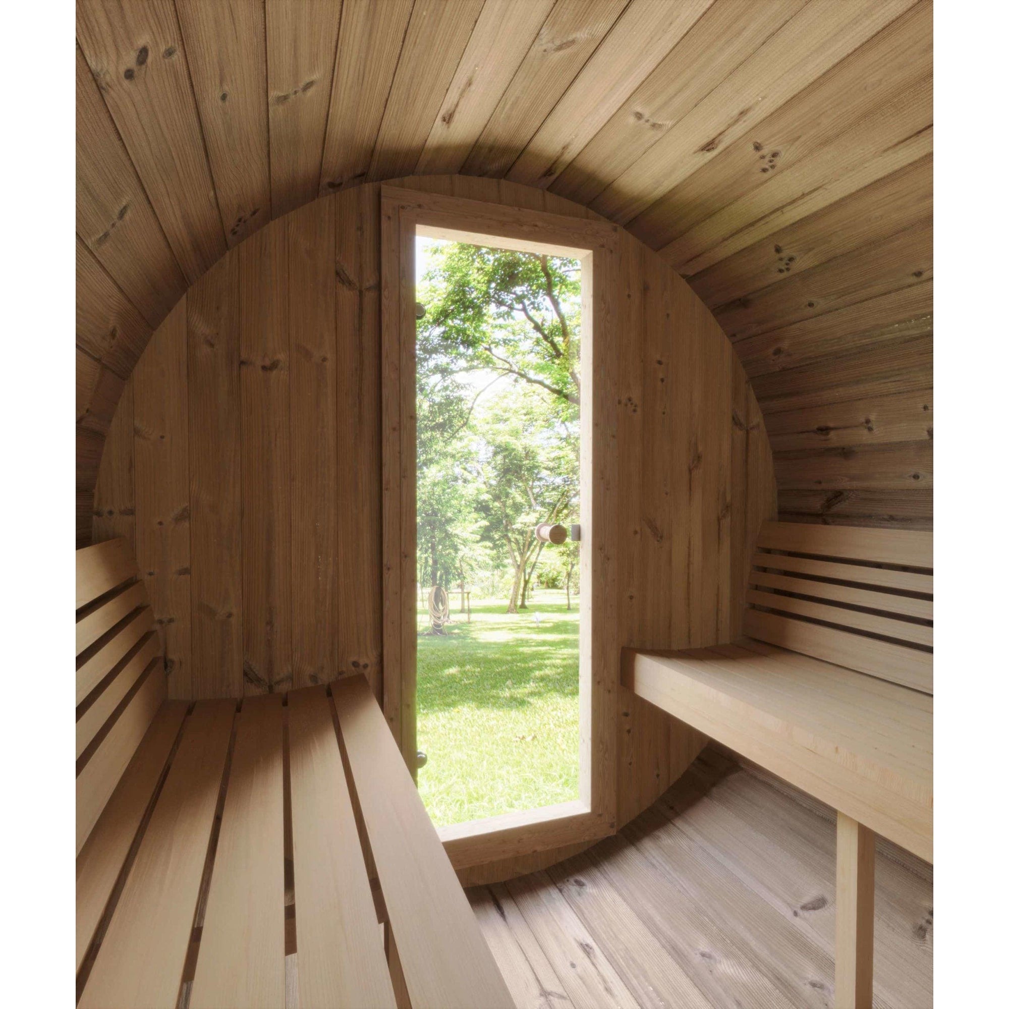 SaunaLife E8 Six Person Barrel Sauna - Purely Relaxation