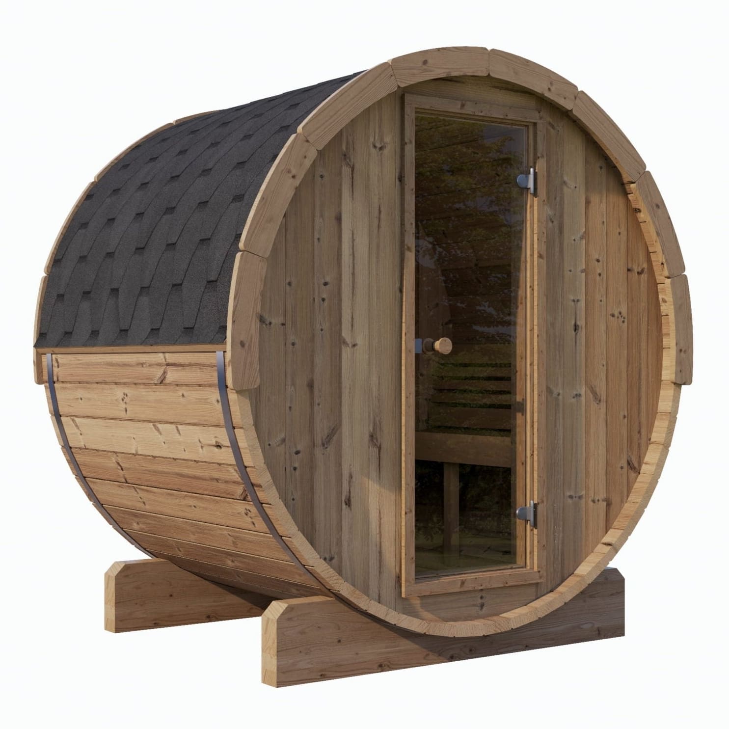 SaunaLife E8 Six Person Barrel Sauna - Purely Relaxation