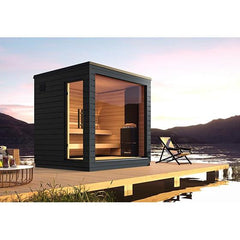 SaunaLife Model G6 Pre-Assembled Outdoor Home Sauna - Purely Relaxation
