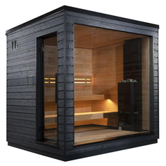 SaunaLife Model G6 Pre-Assembled Outdoor Home Sauna - Purely Relaxation