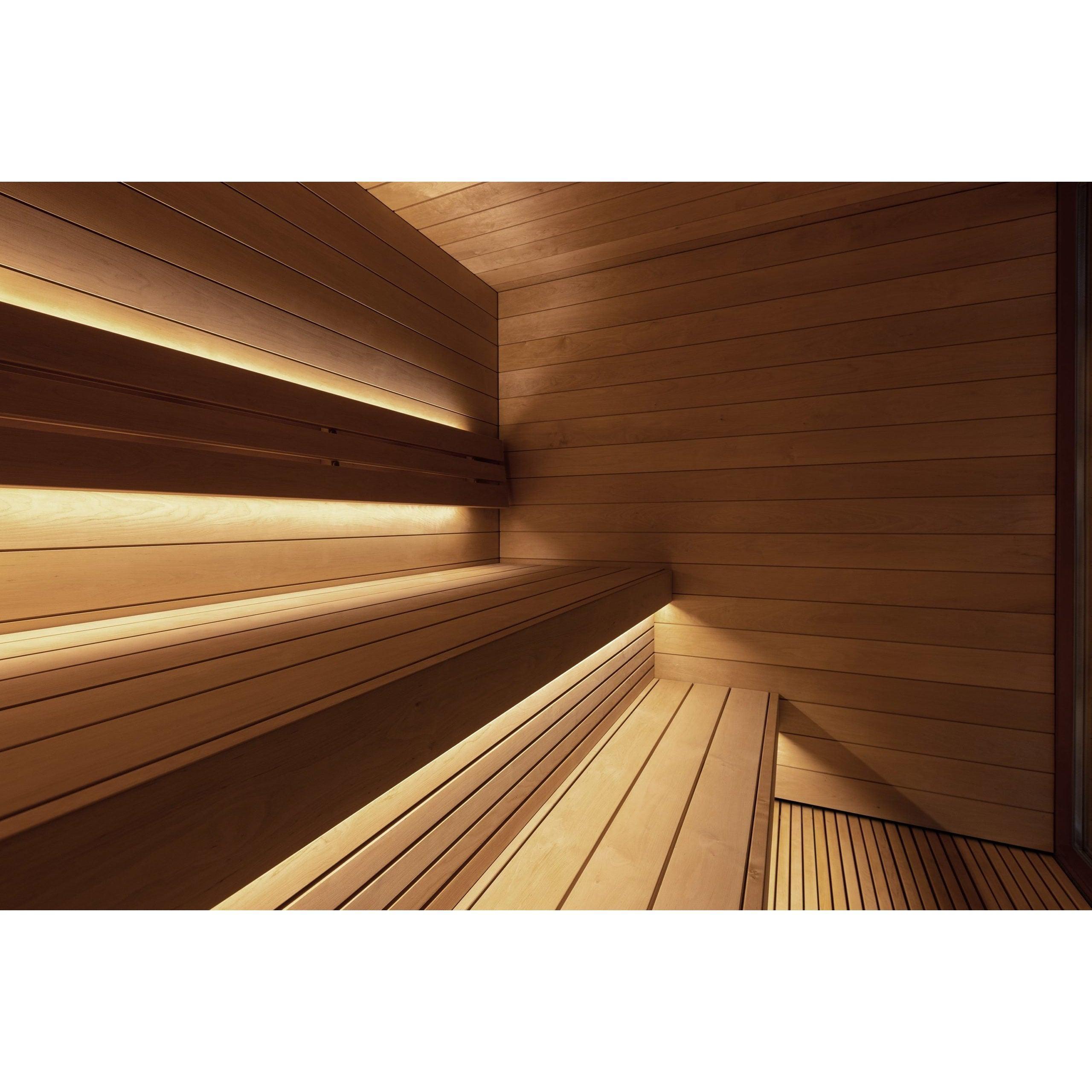SaunaLife Model G7 Pre-Assembled Outdoor Home Sauna - Left Swing Door - Purely Relaxation