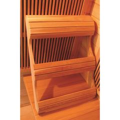 Sunray Bristol Bay 4 Person Cedar Corner Infrared Sauna HL400KC - Purely Relaxation