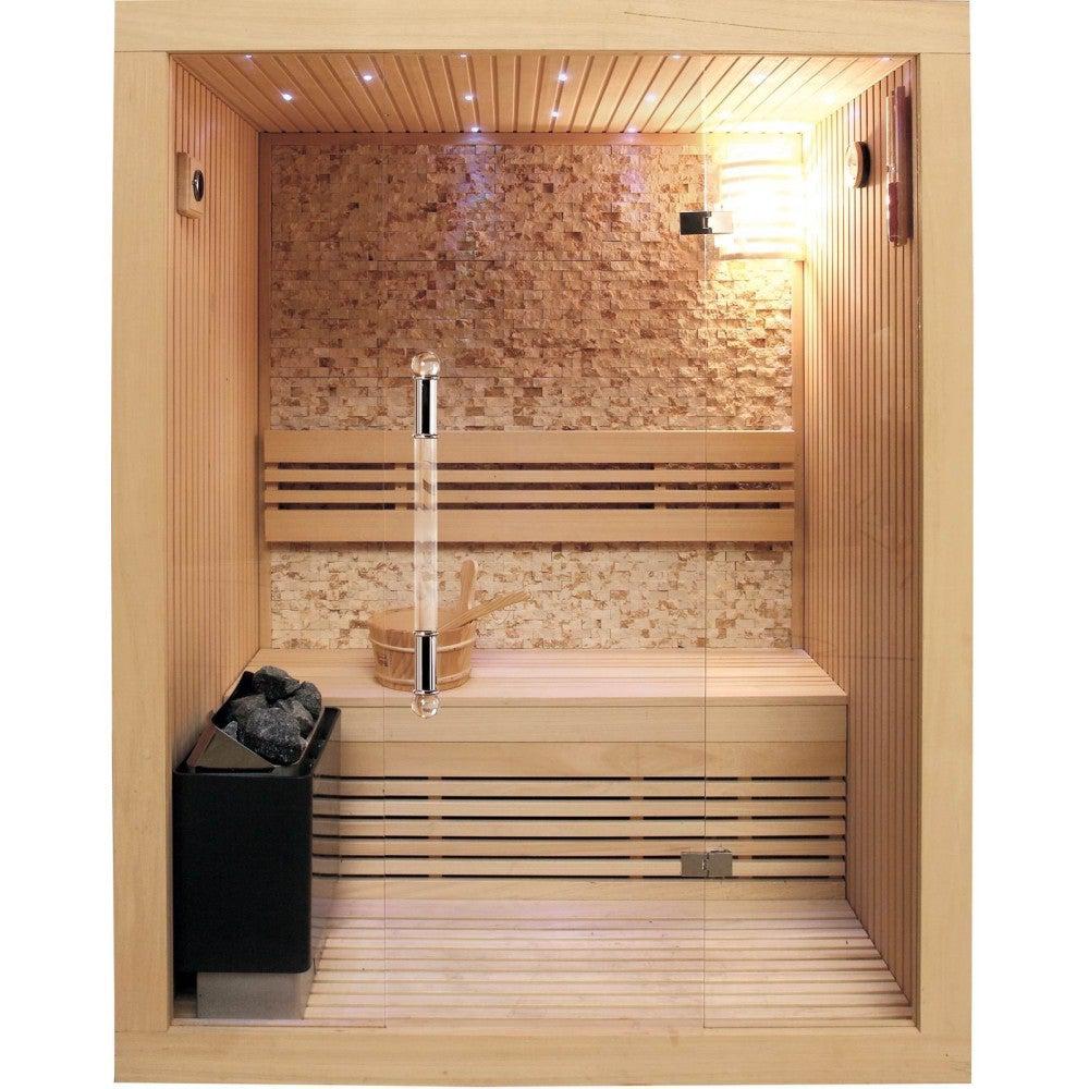 SunRay Rockledge 2 Person 200LX Luxury Traditional Steam Sauna - Purely Relaxation