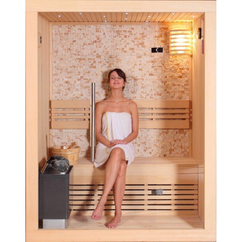 SunRay Rockledge 2 Person 200LX Luxury Traditional Steam Sauna - Purely Relaxation