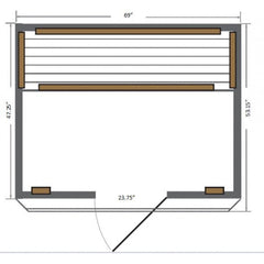 SunRay Sequioa 4 Person Cedar Sauna HL400K - Purely Relaxation