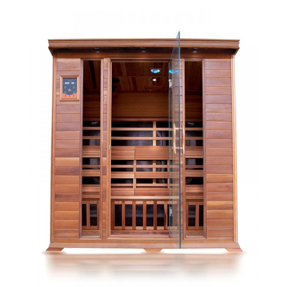 SunRay Sequioa 4 Person Cedar Sauna HL400K - Purely Relaxation