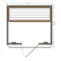 Sunray Sierra 2 Person Cedar Infrared Sauna HL200K - Purely Relaxation