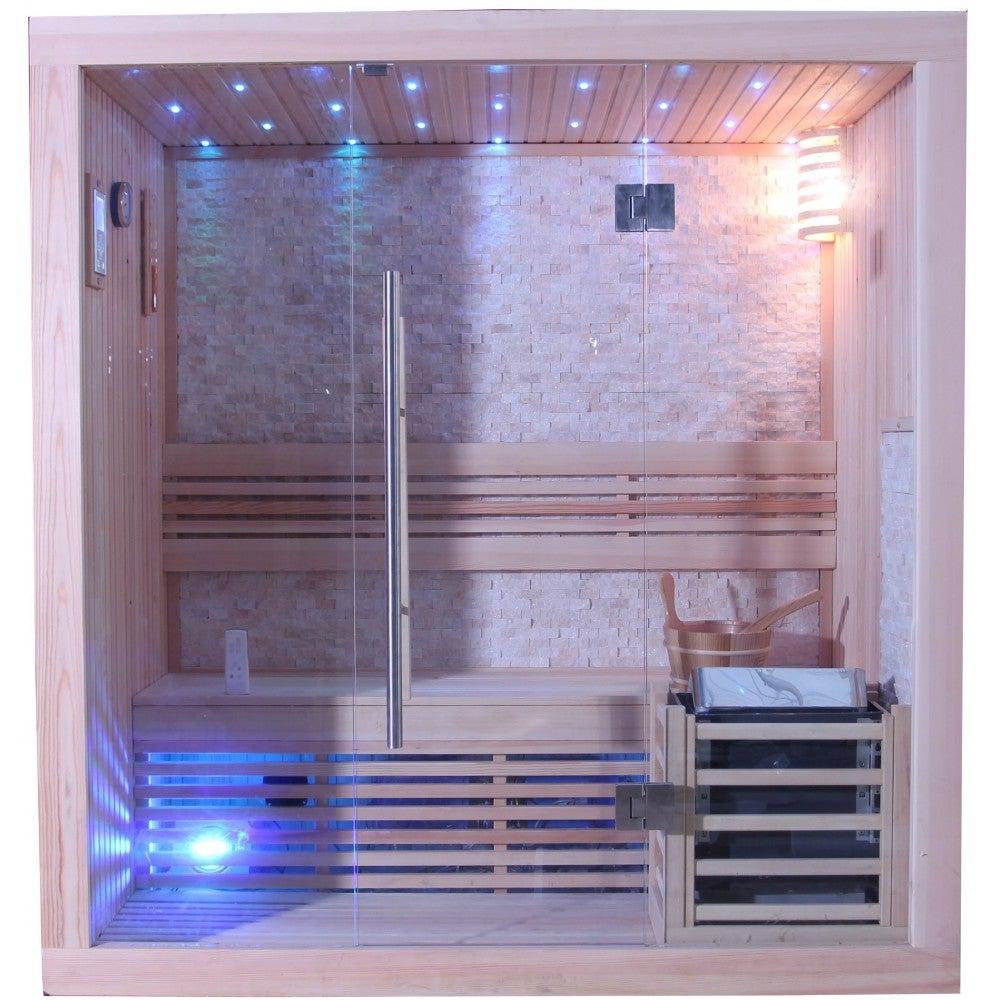 Sunray Westlake 3 Person 300LX Luxury Traditional Steam Sauna - Purely Relaxation