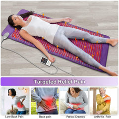 UTK Amethyst Infrared Heating Pad Far Infrared Heat Therapy for Back Pain Relief - Purely Relaxation