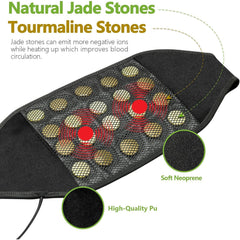 UTK Heating Pad with Vibration Massage for Lower Back Far Infrared Heated Waist Wrap with Strap - Purely Relaxation