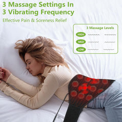UTK Heating Pad with Vibration Massage for Lower Back Far Infrared Heated Waist Wrap with Strap - Purely Relaxation