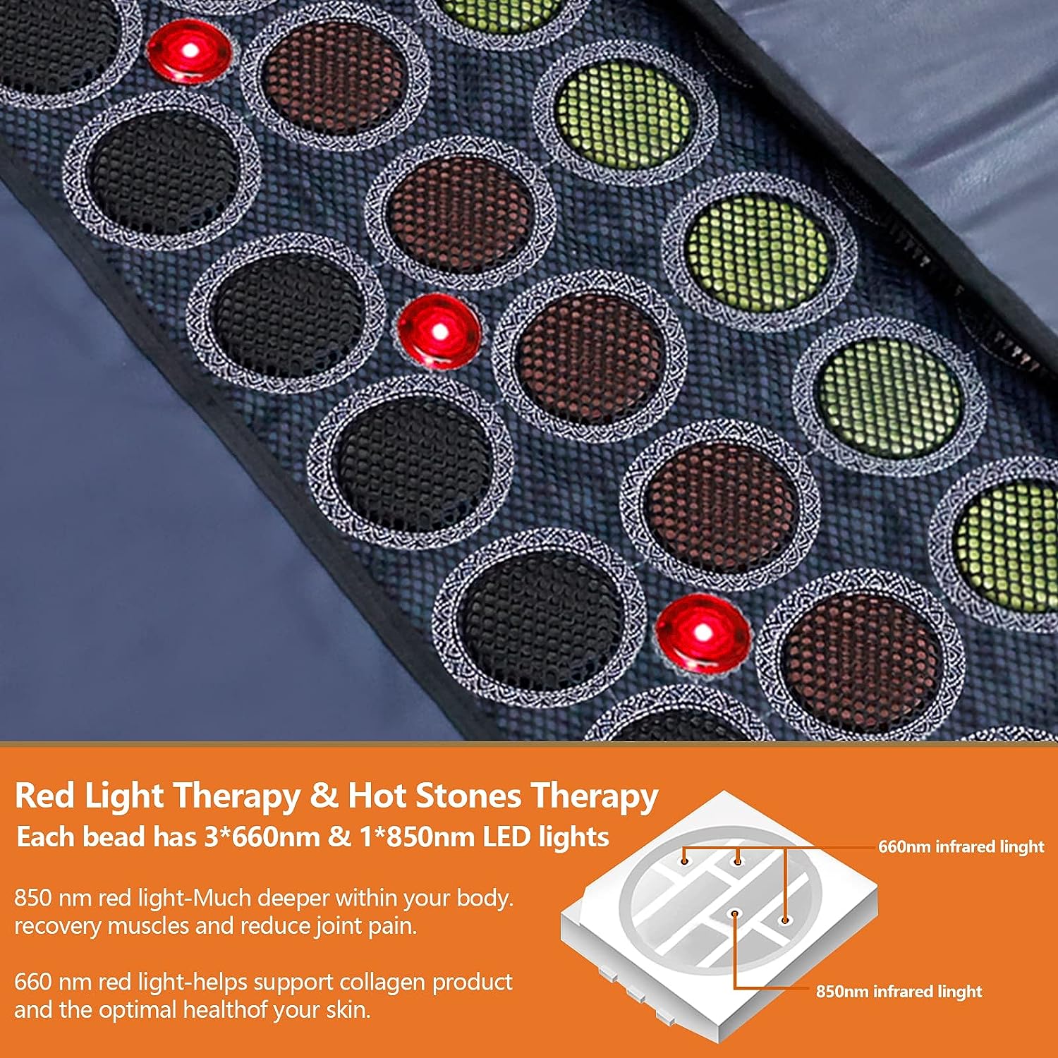 UTK Infrared Sauna Blanket Relax and Detoxify Natrural Jade Stones Bio-Photon - Purely Relaxation