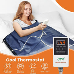 UTK Infrared Sauna Blanket Relax and Detoxify Natrural Jade Stones Bio-Photon - Purely Relaxation