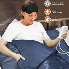 UTK Infrared Sauna Blanket Relax and Detoxify Natrural Jade Stones Bio-Photon - Purely Relaxation