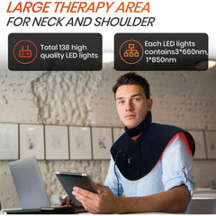 UTK Red Light Therapy for Neck and Shoulder Pain Relief 4 in 1 Upgraded LED Light - Purely Relaxation