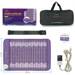 UTK Technology Amethyst Healing Stone Heat Pad Far Infrared Heating Pad for Back Pain Relief H11Z1 - Purely Relaxation