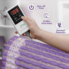 UTK Technology Amethyst Healing Stone Heat Pad Far Infrared Heating Pad for Back Pain Relief H11Z1 - Purely Relaxation