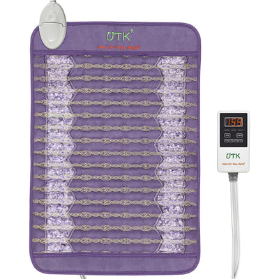 UTK Technology Amethyst Healing Stone Heat Pad Far Infrared Heating Pad for Back Pain Relief H11Z1 - Purely Relaxation