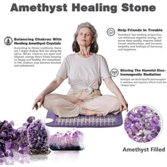 UTK Technology Amethyst Healing Stone Heat Pad Far Infrared Heating Pad for Back Pain Relief H11Z1 - Purely Relaxation