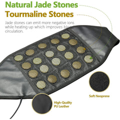 UTK Technology Heating Pad for Lower Back Pain Relief Far Infrared Heating Pad with Natural Gemstone Extra Large Heating Belt H21Y6 - Purely Relaxation