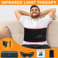 UTK Technology Red Light Therapy Belt for Body Pain Relief 4 in 1 Infrared Light Therapy Flexible Wearable Device M3GY1-01-A - Purely Relaxation